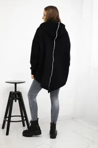 Legínovo Zateplená mikina so zipsom vzadu tmavo béžová Farba: Khaki, Veľkosť: UNI