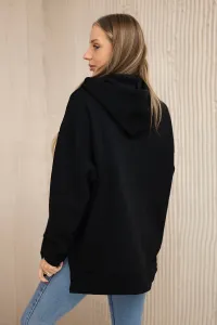 Legínovo Zateplená mikina so zipsom na boku tmavo béžová Farba: Khaki, Veľkosť: UNI