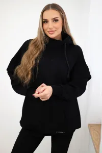 Legínovo Zateplená mikina s rolákom tmavo béžová Farba: Khaki, Veľkosť: UNI