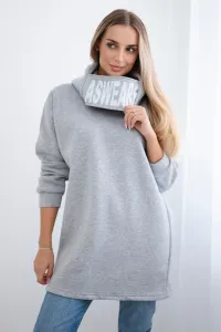 Legínovo Zateplená mikina s kapucňou béžová Farba: Modrá, Veľkosť: UNI