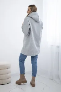 Legínovo Zateplená mikina s kapucňou béžová Farba: Modrá, Veľkosť: UNI