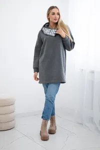 Legínovo Zateplená mikina s kapucňou béžová Farba: Modrá, Veľkosť: UNI