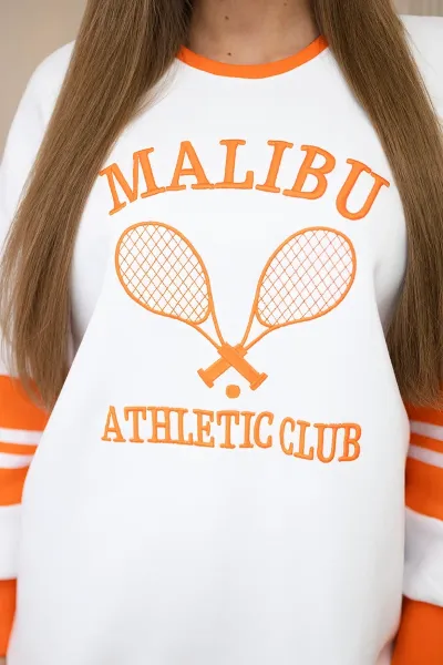 Legínovo Zateplená mikina Malibu biela+čierna Farba: Modrá, Veľkosť: UNI