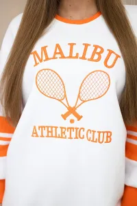 Legínovo Zateplená mikina Malibu biela+čierna Farba: Modrá, Veľkosť: UNI