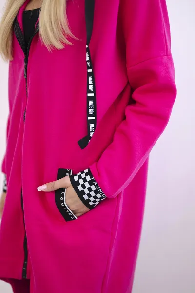Legínovo Hnedá mikina na zips s kapucňou Farba: Hnedá, Veľkosť: UNI