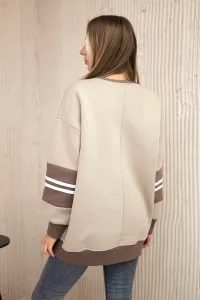 Legínovo Zateplená mikina Malibu biela+čierna Farba: Modrá, Veľkosť: UNI