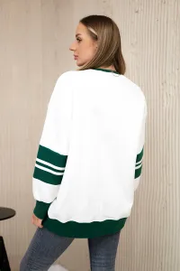 Legínovo Zateplená mikina Malibu biela+čierna Farba: Modrá, Veľkosť: UNI