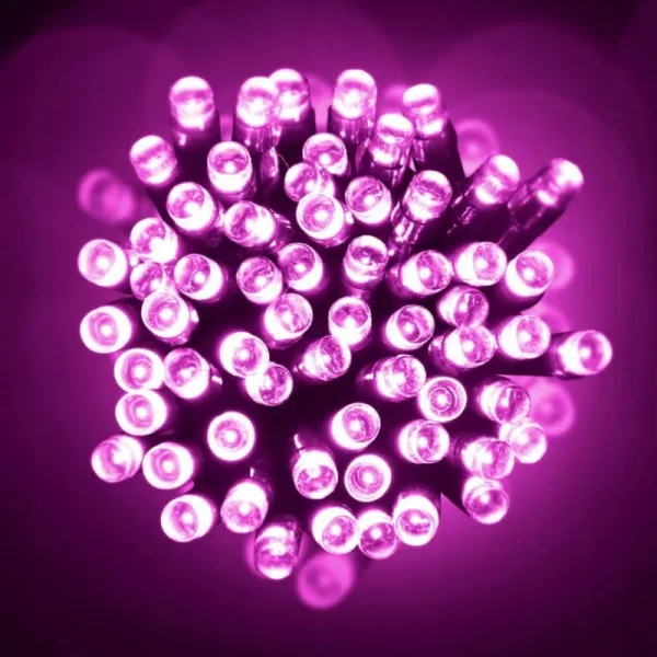RužovéLEDdekoratívnesvetlá-vnútorné100LED/8m