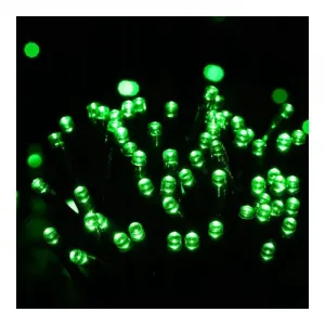Vianočné svetielka na stromček, Reťaz 100x LED, 8 režimov, ZELENÁ