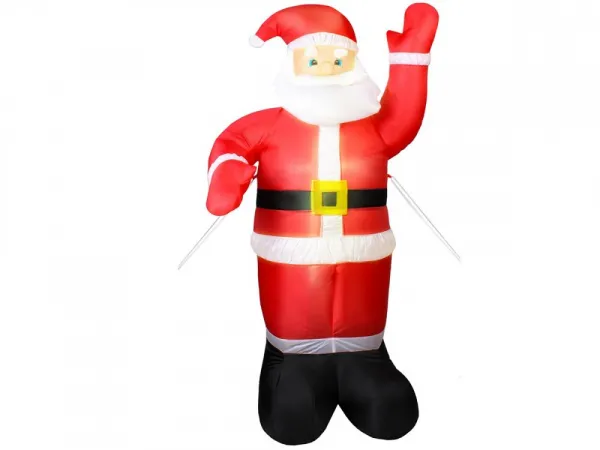 Domtextilu Vianočná dekorácia nafukovací mikuláš s LED osvetlením 180 cm 31170