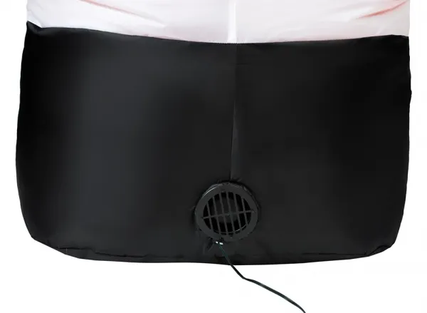 Domtextilu Vianočná dekorácia nafukovací mikuláš s LED osvetlením 180 cm 31170