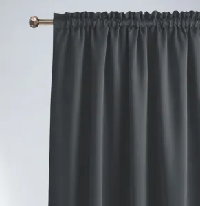 Tmavošedýdizajnovýzáves140x260cm