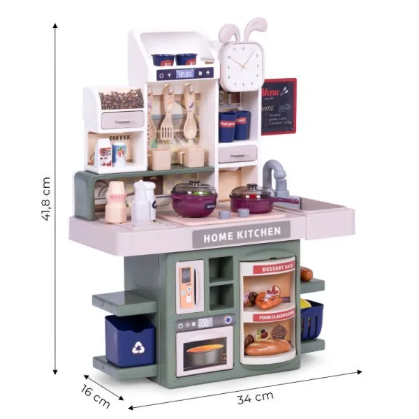 3kraft Dětská kuchyňka HOME KITCHEN šedá