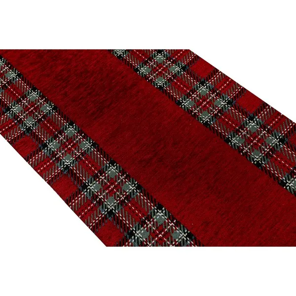 DomTextilu Bordovývianočnýobrussrozmermi40x130cm 56940 zelená