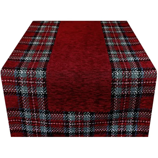 DomTextilu Bordovývianočnýobrussrozmermi40x130cm 56940 zelená