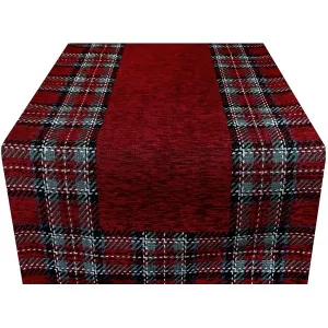 DomTextilu Bordovývianočnýobrussrozmermi40x130cm 56940 zelená