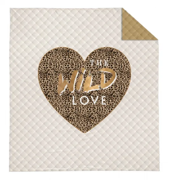 Modernýprehoznaposteľsnápisom„TheWildLove“–béžovo-krémováfarbaŠírka:200cm|Dĺžka:220cm70199_126229