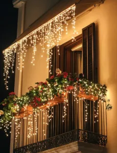 VianočnévonkajšieLEDosvetlenie,teplábielaIP44500LED/23m