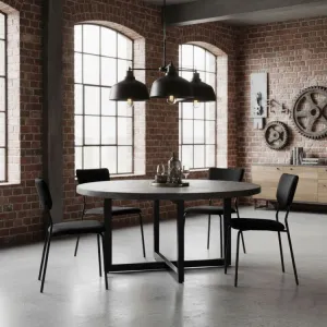 MODERNHOME Sada 4 ks jídelních židlí Lerry samet černá