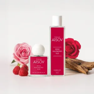 Tomas Arsov Rose Raspberry Oud parfumovaný sprchovací gél s malinami 200 ml