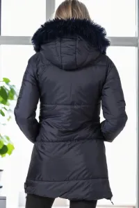 Z9668 DEWBERRY WOMEN'S COAT-NAVY BLUE