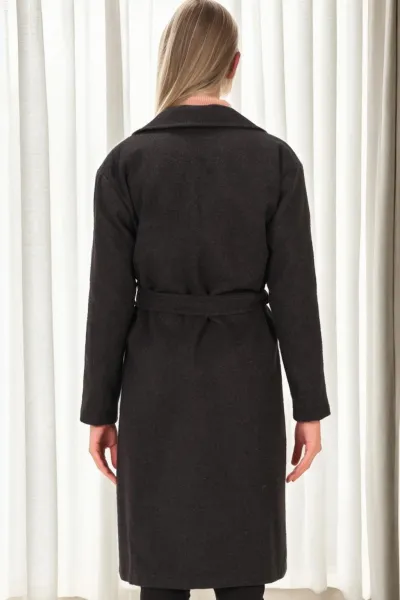 Z9765 DEWBERRY WOMEN'S COAT-ANTHRACITE