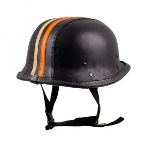 Sodager Stripes čierna s oranžovým a béžovým pruhom - S (55-56)