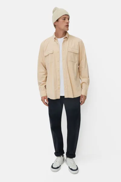 Košeľa Camel Active Longsleeve Shirt Oatmeal