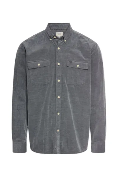 Košeľa Camel Active Longsleeve Shirt Tinted Blue