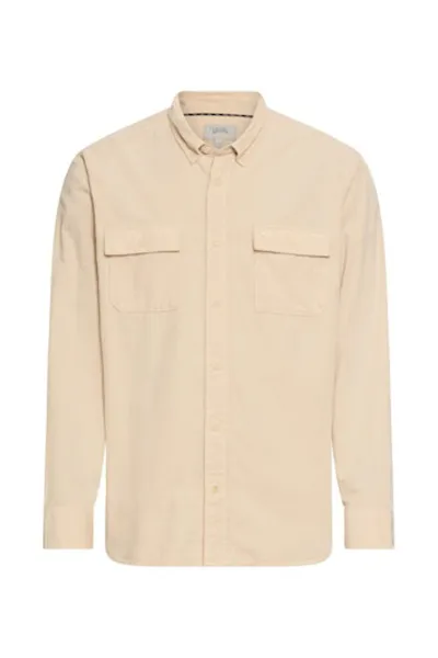 Košeľa Camel Active Longsleeve Shirt Oatmeal