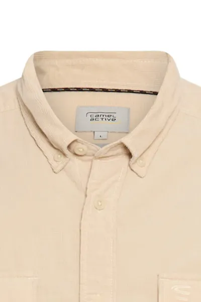 Košeľa Camel Active Longsleeve Shirt Oatmeal