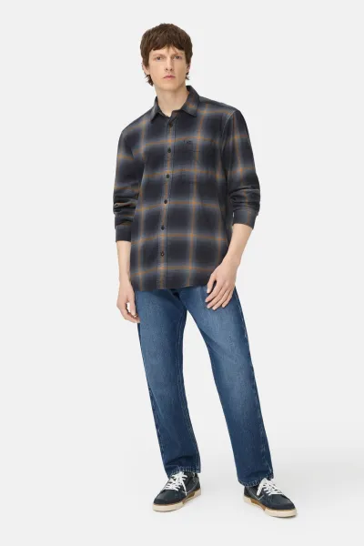 Košeľa Camel Active Longsleeve Shirt Dark Indigo