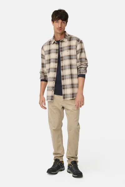 Košeľa Camel Active Longsleeve Shirt Oatmeal