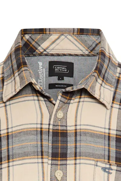 Košeľa Camel Active Longsleeve Shirt Oatmeal