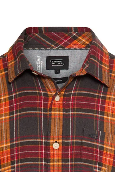Košeľa Camel Active Longsleeve Shirt Orange