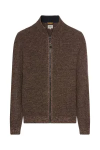 Sveter Camel Active Knitted Jacket Dark Brown