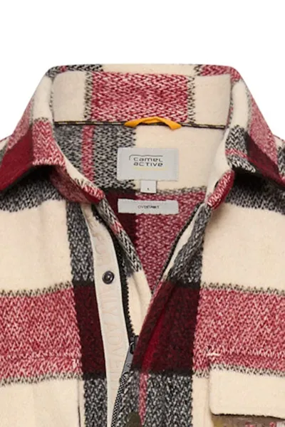 Košeľa Camel Active Overshirt Amber Red