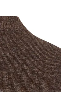 Sveter Camel Active Knitted Jacket Dark Brown