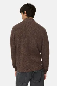 Sveter Camel Active Knitted Jacket Dark Brown