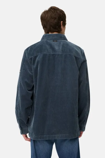 Košeľa Camel Active Overshirt Tinted Blue