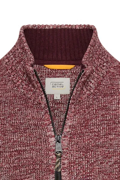 Sveter Camel Active Knitted Jacket Amber Red