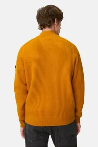 Sveter Camel Active Knitted Troyer Burned Yellow