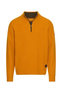 Sveter Camel Active Knitted Troyer Burned Yellow