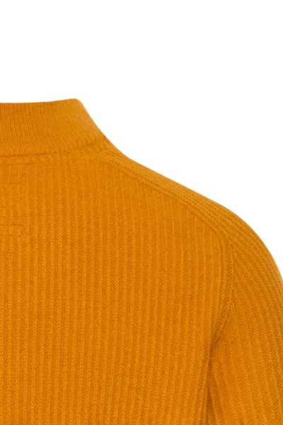 Sveter Camel Active Knitted Troyer Burned Yellow