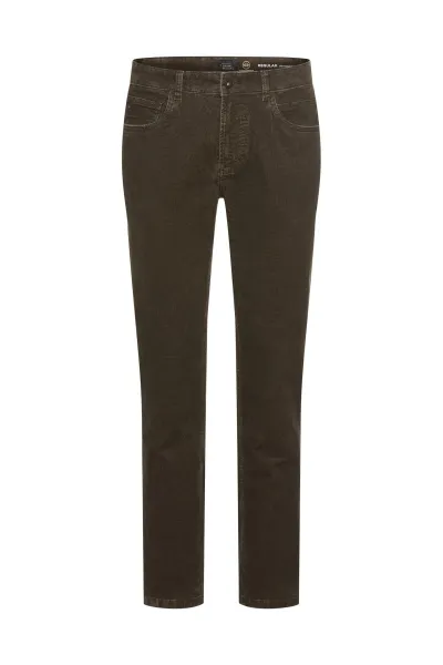 Džínsy Camel Active 5-Pkt Regular Fit Dark Brown