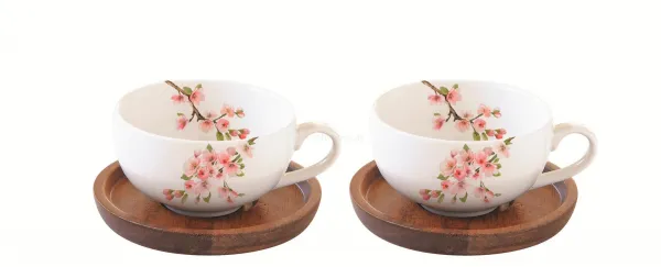SAKURA sada šálok na espresso, 4 ks
