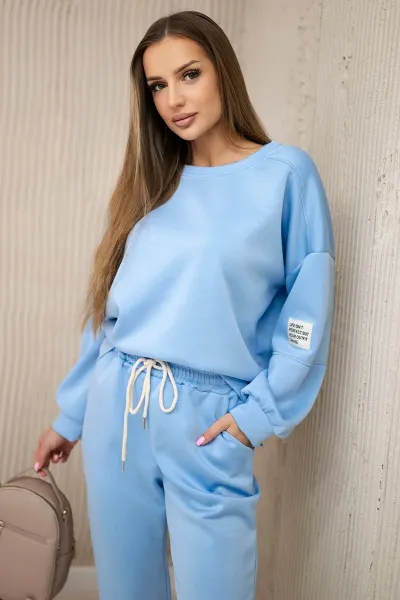 Legínovo Súprava mikina + nohavice maslová biela Farba: Žltá, Veľkosť: UNI