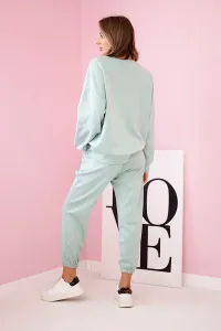 Legínovo Súprava mikina + nohavice maslová biela Farba: Modrá, Veľkosť: UNI