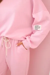 Legínovo Súprava mikina + nohavice maslová biela Farba: Modrá, Veľkosť: UNI