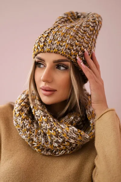 Legínovo Dámska súprava s flísom Merry K202 hnedá+ecru Farba: Modrá, Veľkosť: UNI
